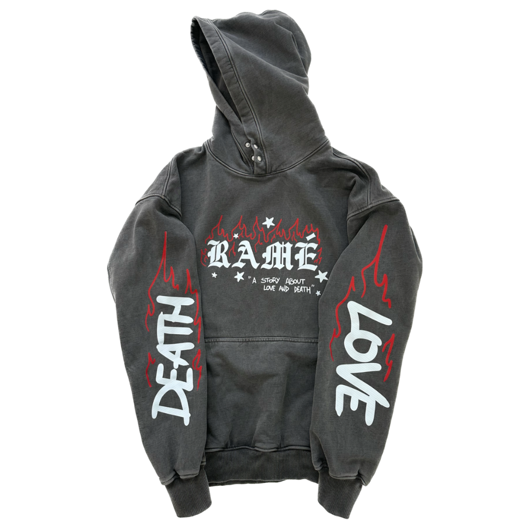 Love And Death - Charcoal Hoodie