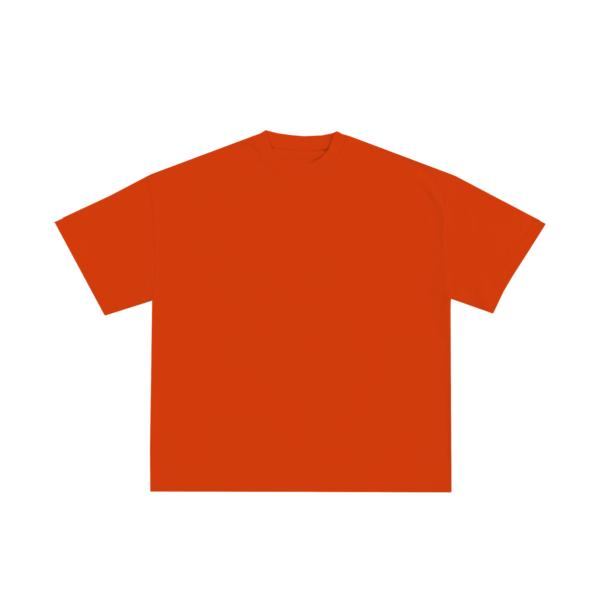 Oversized Box Fit Tee - Orange