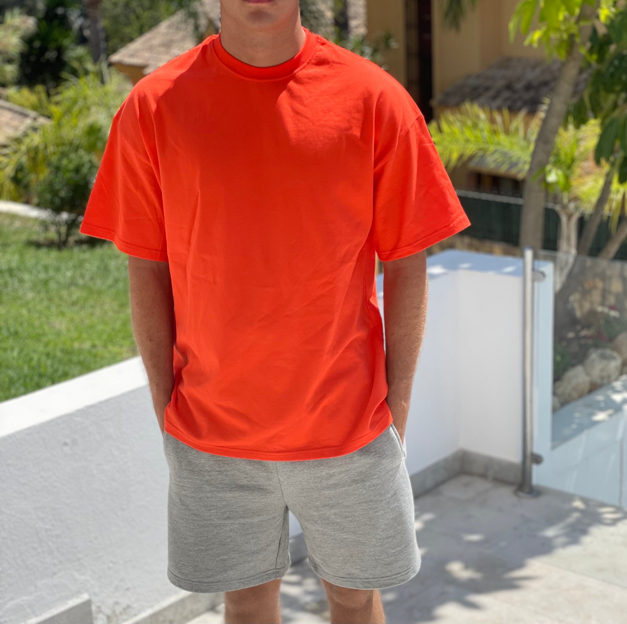 Oversized Box Fit Tee - Orange