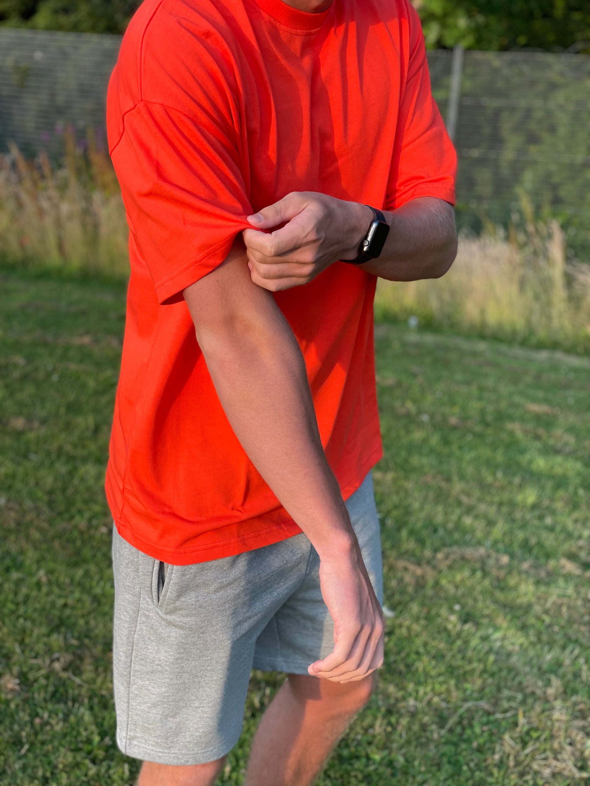 Oversized Box Fit Tee - Orange