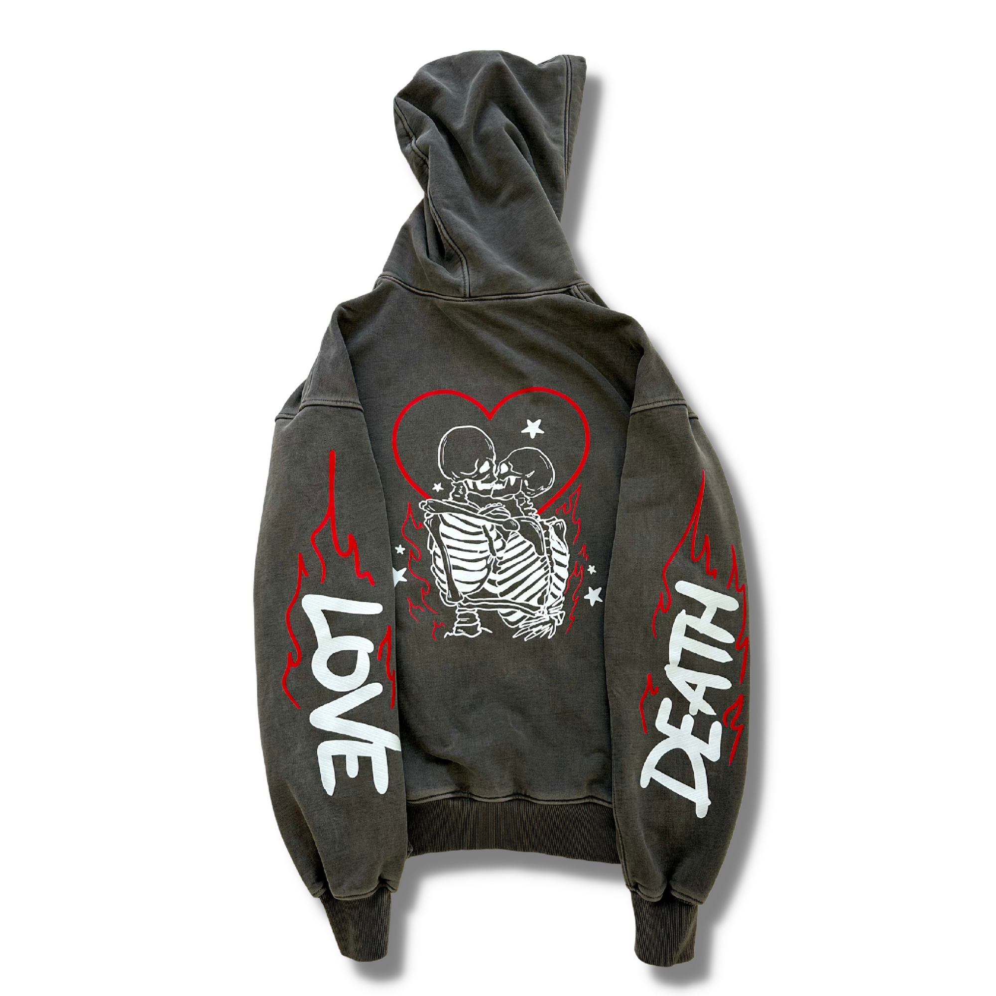 Love And Death - Charcoal Hoodie