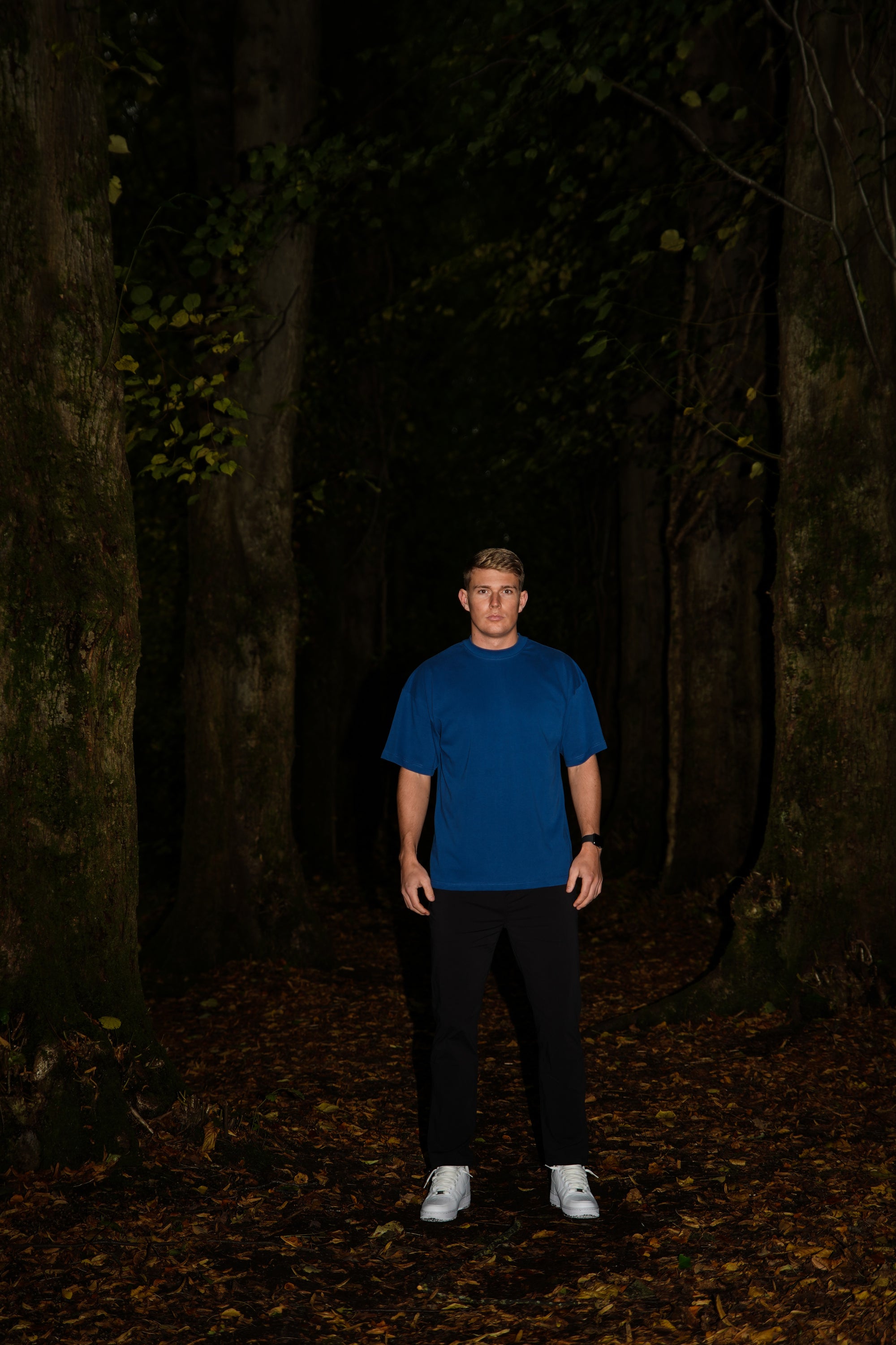 Oversized Box Fit Tee - Navy