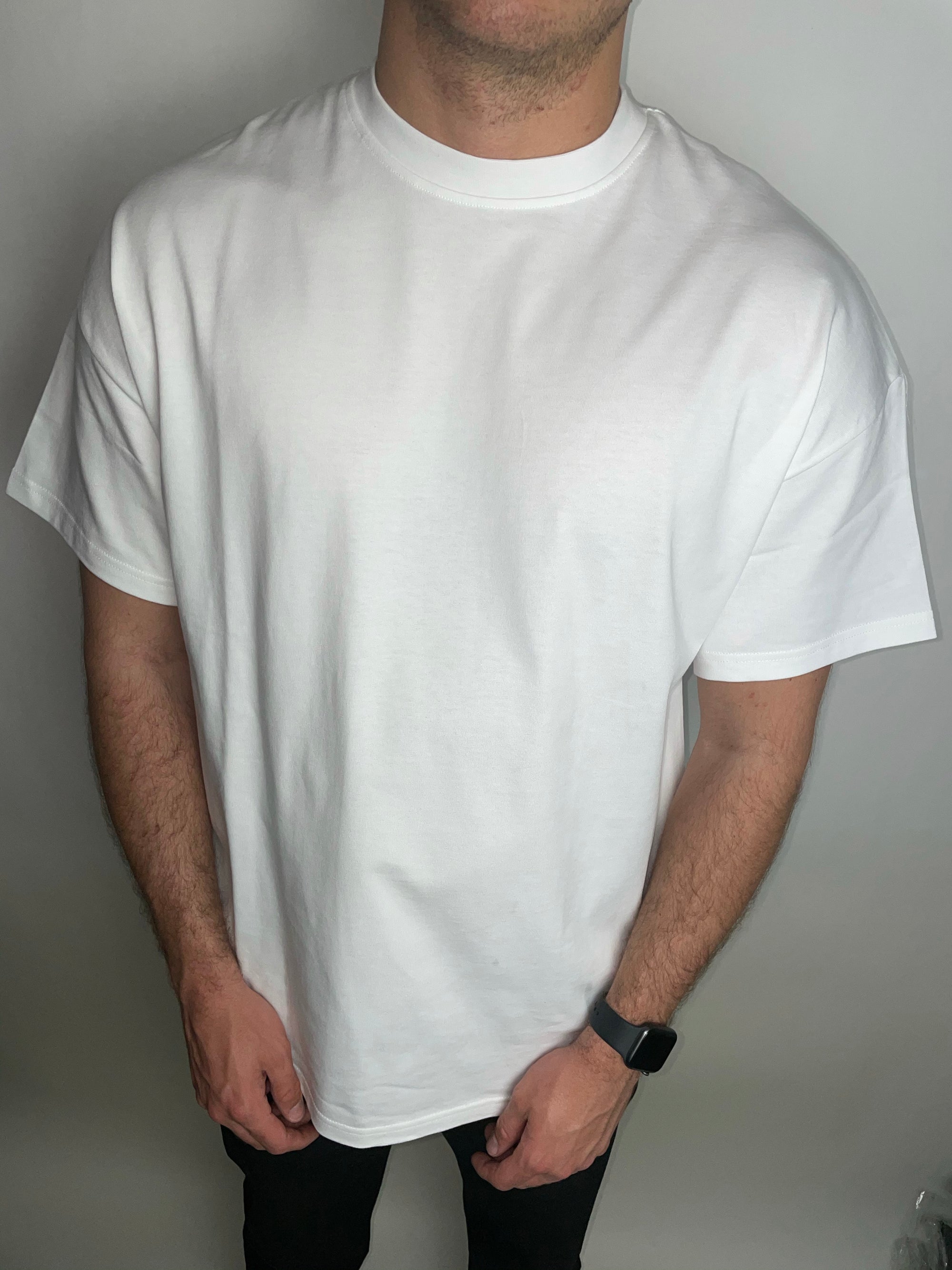 Oversized Box Fit Tee - White